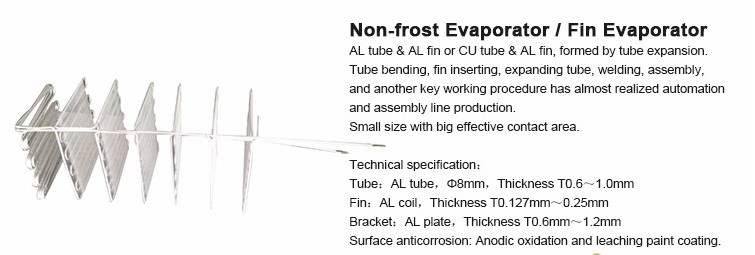 White Iron Bundy Wire Tube Evaporator for Refrigerator
