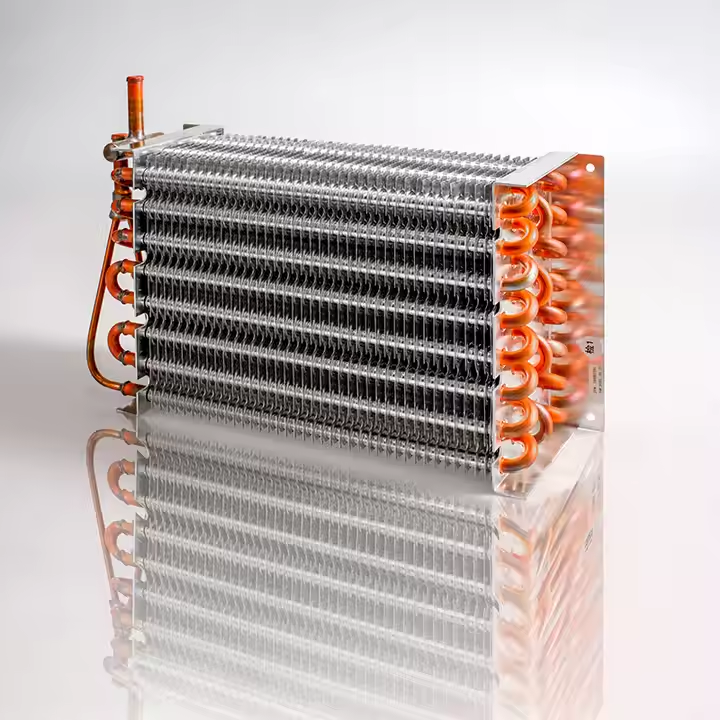 Copper Tube Aluminium Fin Heat Exchanger Evaporator Copper Tube Aluminium Fin Heat Exchanger Evaporator