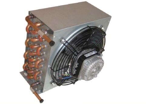 Air Cooled Copper Tube Condenser with Fan Motor
