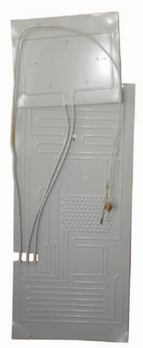 Refrigerator aluminum roll bond evaporator