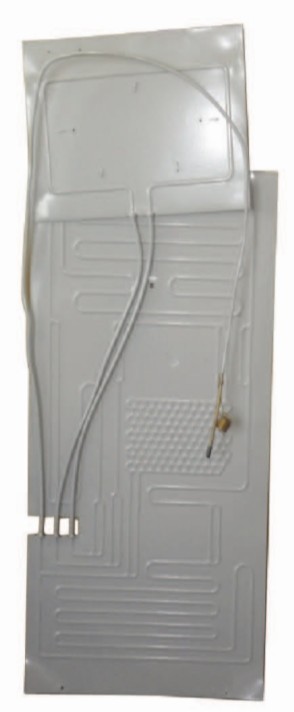 Refrigerator aluminum roll bond evaporator