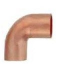 90° copper short radius elbow-FTGXC