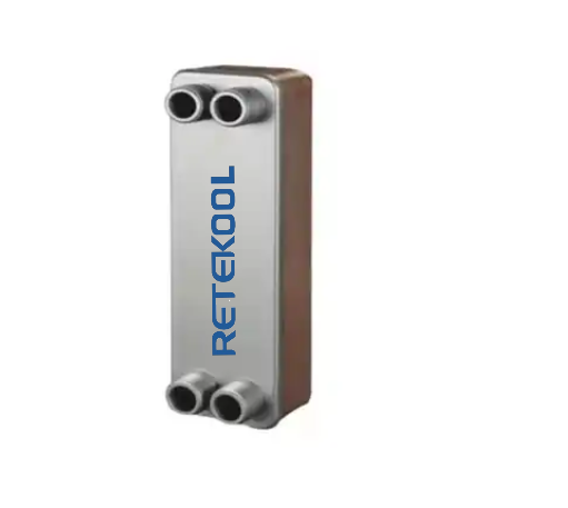 RETEKOOL Brand Stainless Steel Water Cooled Condenser Brazed Heat Exchanger 304SS Plate Heat Exchanger