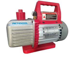 RETEKOOL Brand 3CFM 1/4HP 220V/50Hz Refrigeration Rotary Vane Single Stage Vacuum Pump