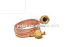 Refrigeration copper tube with copper nuts