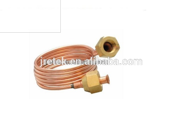 Refrigeration copper tube with copper nuts