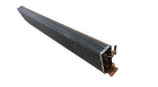 Finned Copper tube type Evaporator coil For Refrigerator Island Cabinets