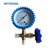 Refrigeration Brass Stainless Steel Single Pressure Gauge Valve