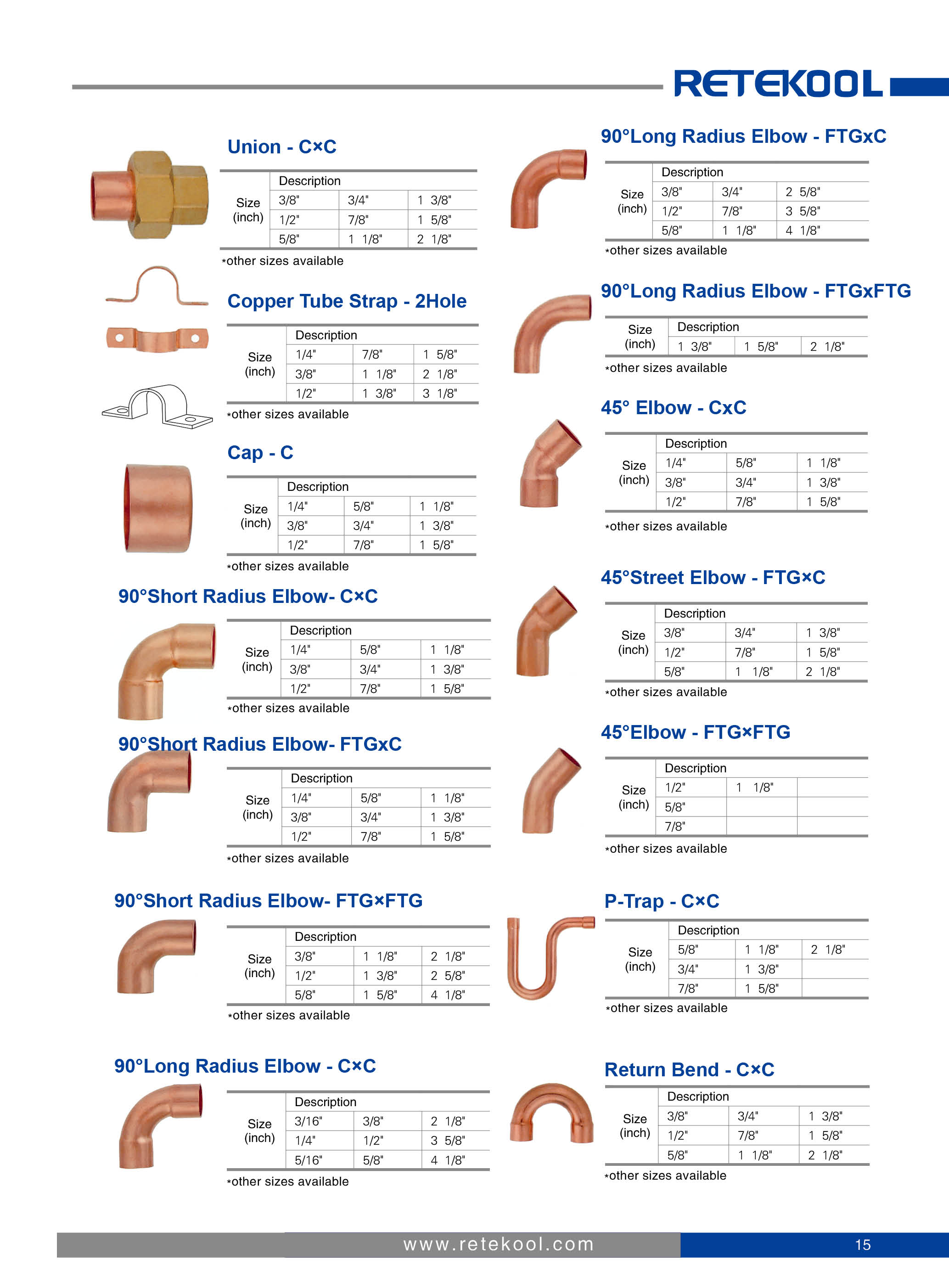 Air conditioning 90° copper long radius elbow-CXC pipe connecting fitting