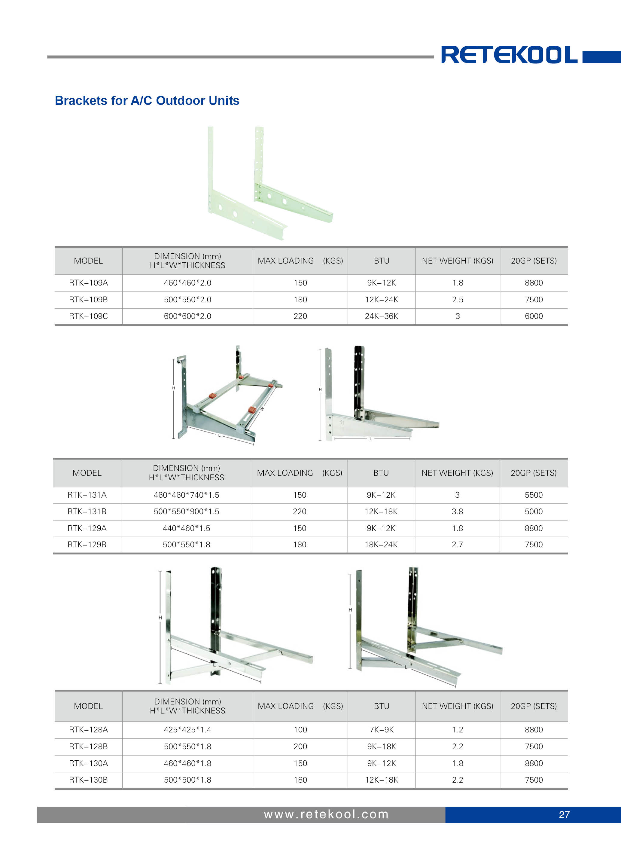 Air Conditioner AC Ourdoor Bracket