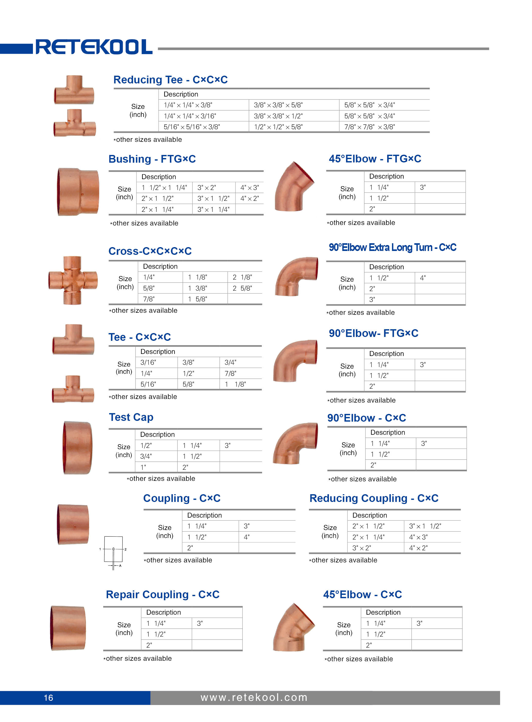 Air conditioning 45° copper elbow-FTG×FTG pipe connecting fitting