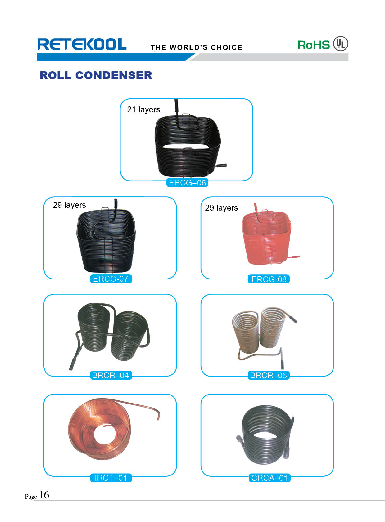 roll condenser for refrigaration