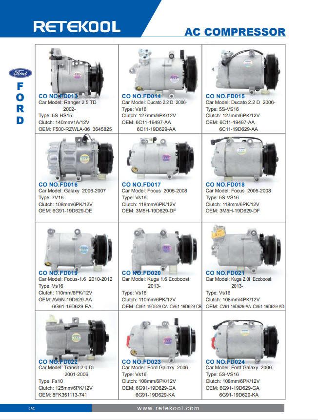 AUTO PARTS A/C COMPRESSOR 7V16