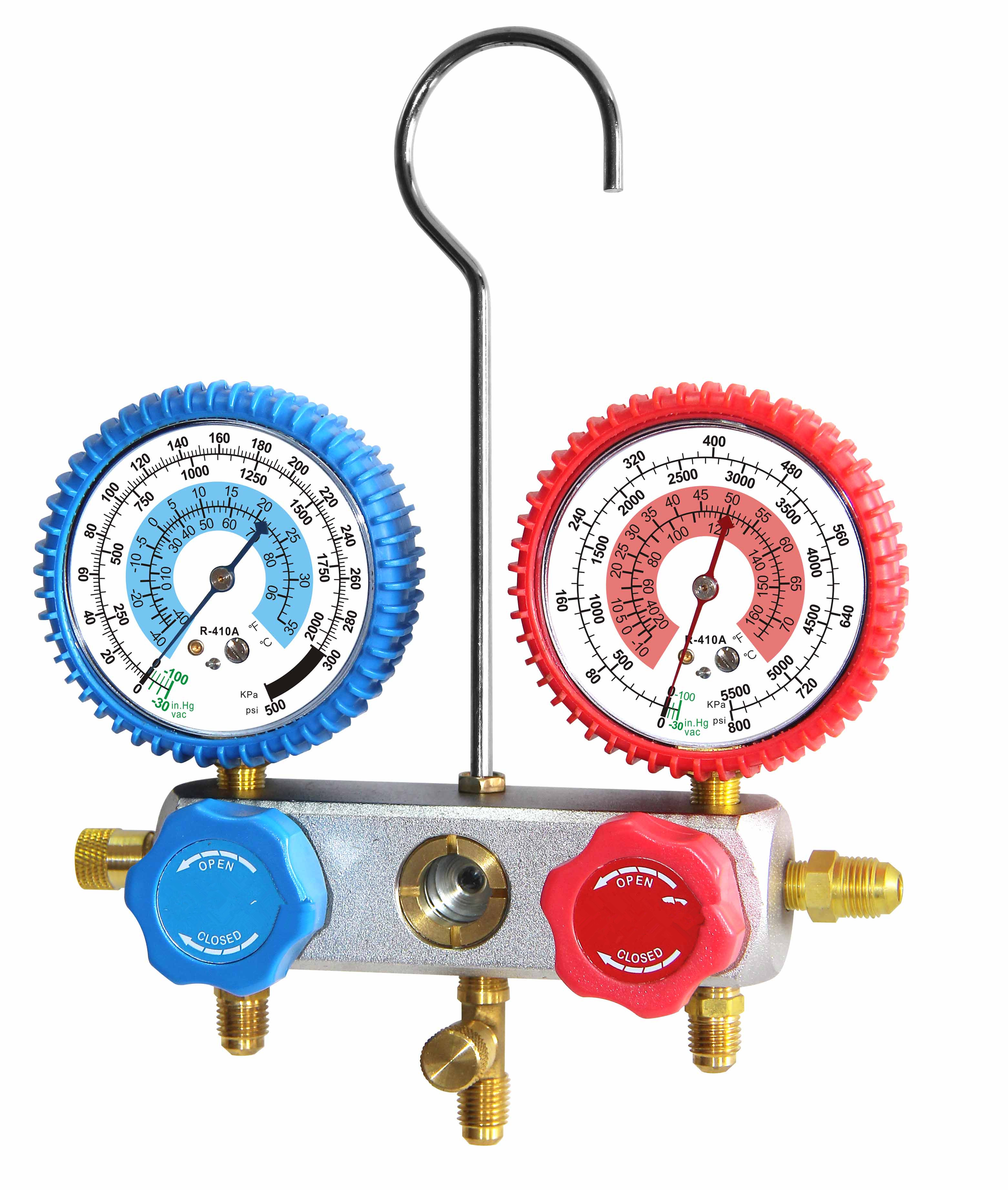 Refrigeration Tool R134a R404 Refrigerant Manifold Pressure Gauge - Buy ...