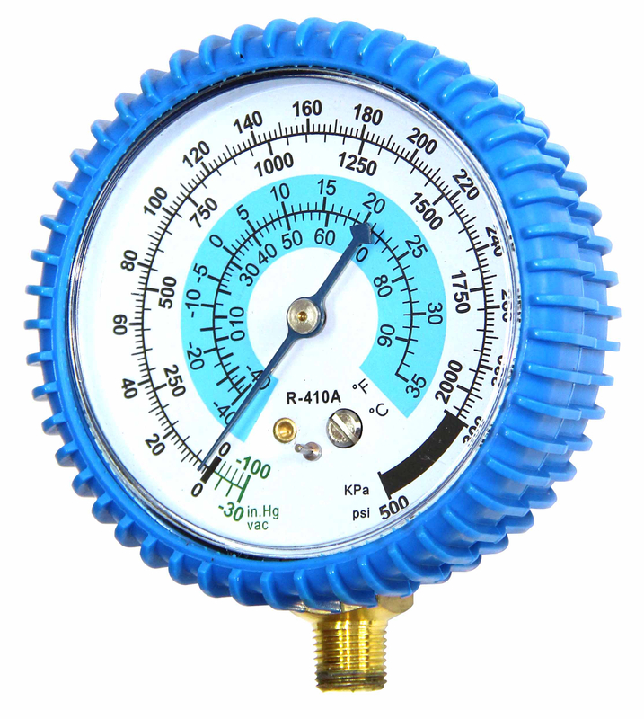 Low & High Pressure Single Gauge Valve for Refrigerant R134A/R22/R404A/R406A 