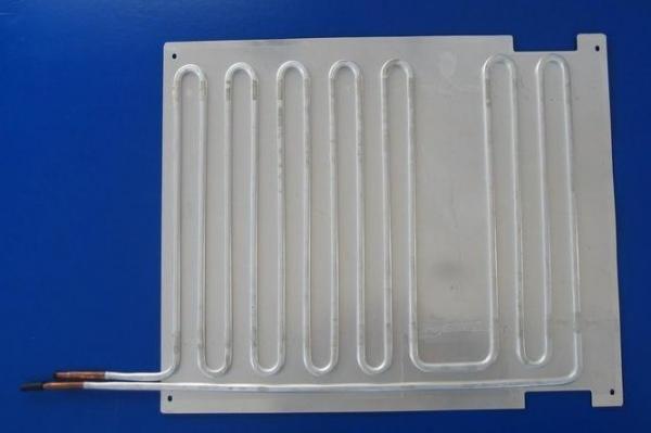 refrigeration roll bond plate evaporator